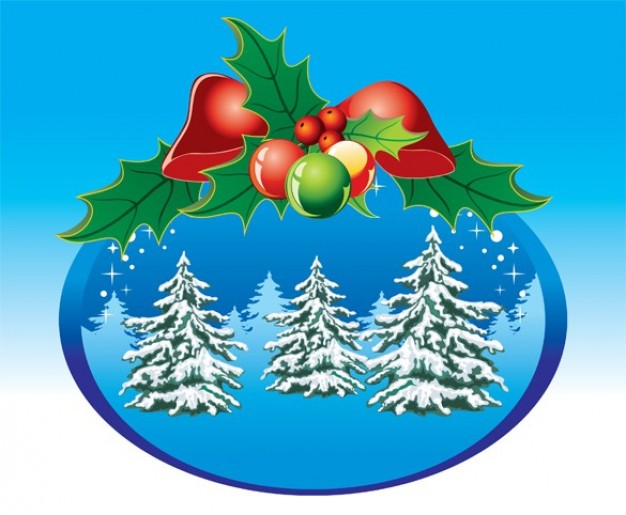 Christmas winter Mistletoe christmas ball with mistletoe about holiday Greek mythology